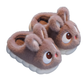 Chaussons kaki en peluche pour enfant, intérieur moelleux