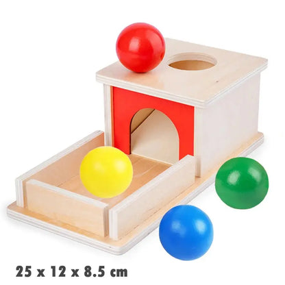 Boîte à permanence de l'objet avec pièces en bois