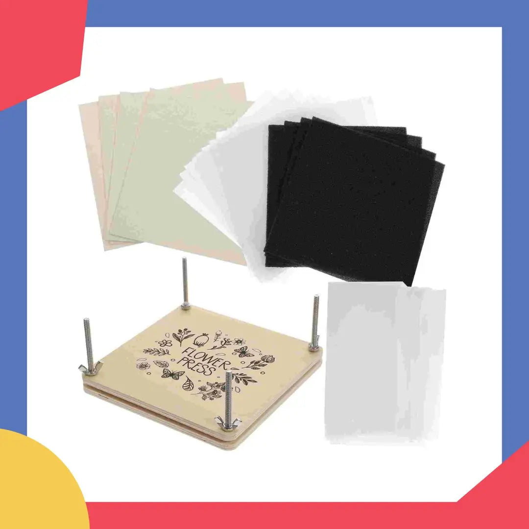 Kit compact pour pressage de fleurs, idéal pour excursions