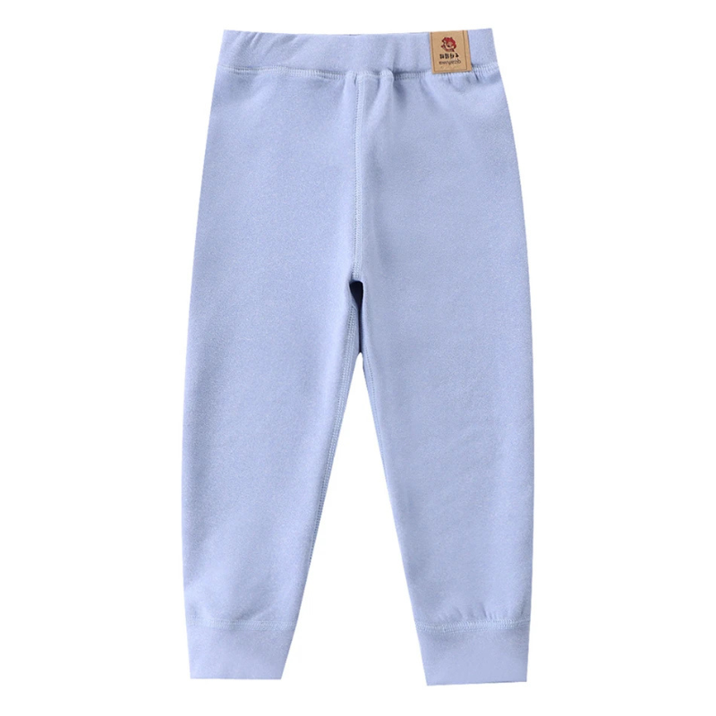 Pantalon polaire bleu clair, détail de la taille élastique
