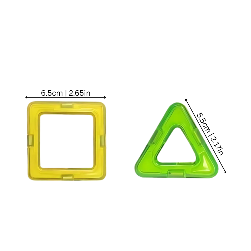 Diagramme montrant les dimensions des blocs magnétiques