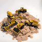 Ensemble de véhicules de chantier pour enfants en action