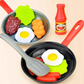 Vue d'ensemble du set de cuisine enfant avec ustensiles variés