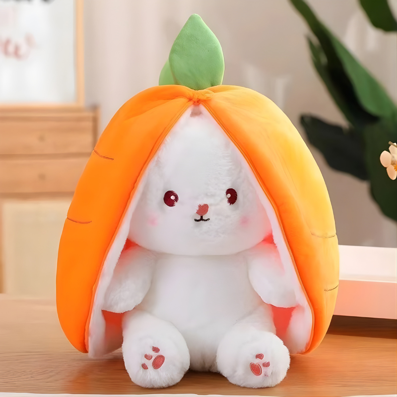Jouet en peluche transformable en forme de lapin
