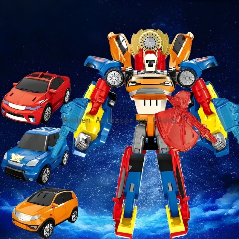 Enfant jouant avec le jouet transformable, démonstration interactive