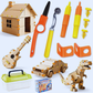Vue d'ensemble du kit d'outils en carton avec pièces détachées