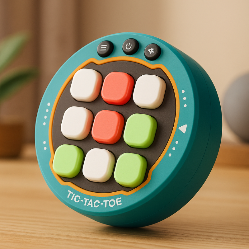 Vue rapprochée d'un jeu de puzzle LED allumé sur une table
