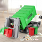 Enfant jouant avec un camion poubelle lumineux