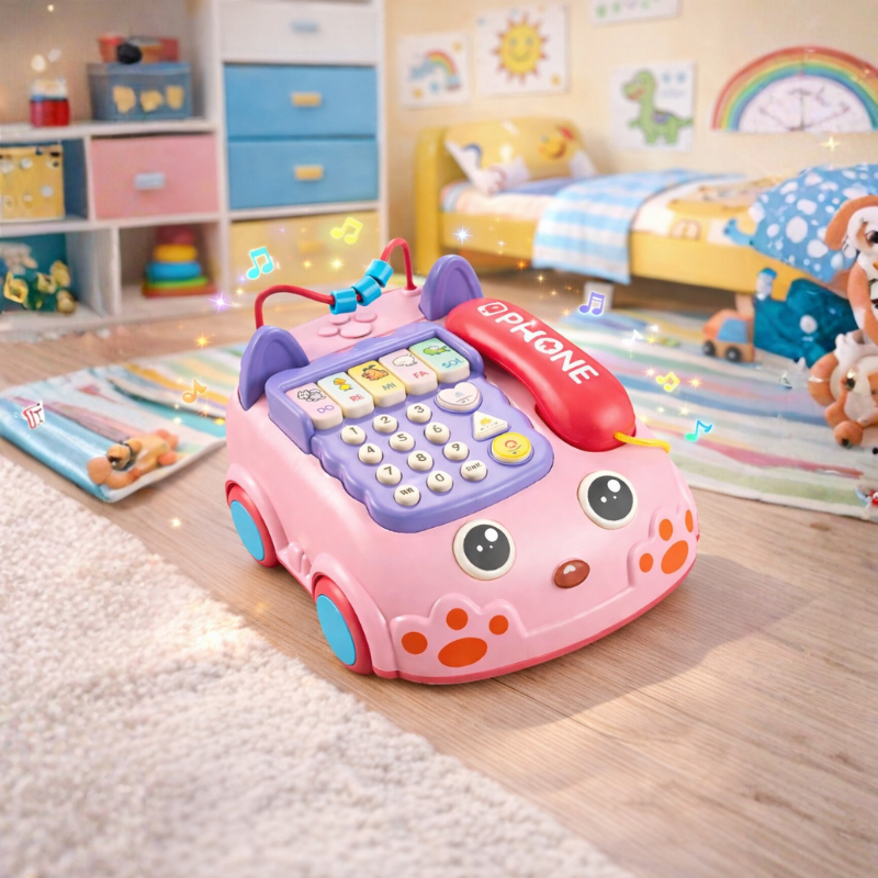Téléphone jouet avec boutons lumineux et sons