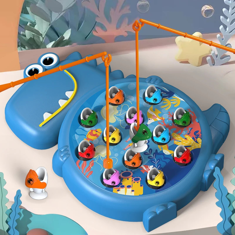 Vue d'ensemble du jeu de pêche magnétique coloré et interactif