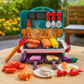 Vue d'ensemble du grill interactif avec effet de vapeur