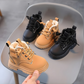 Bottes d'hiver en cuir avec doublure douce