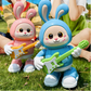 Vue d'ensemble du lapin musical avec effets lumineux