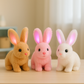 Jouet lapin réagissant au toucher, oreilles éclairées