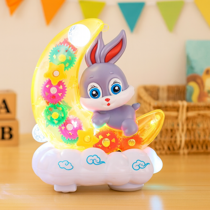 Lapin musical en plastique ABS avec lumières apaisantes
