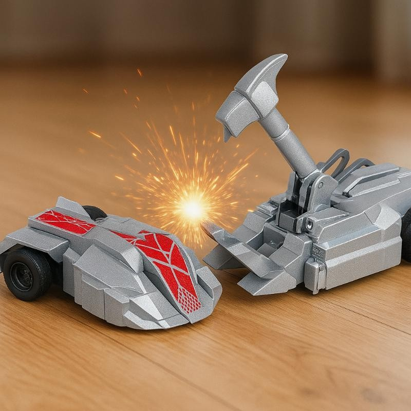 Voiture RC Gladiateur Combat en action sur une surface lisse