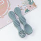 Vue d'ensemble du set de cuillères pour bébé