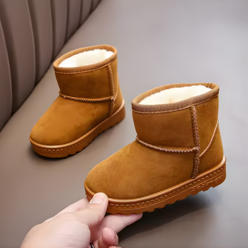 Bottes d'hiver en velours avec doublure fourrée