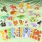 Enfant assemblant un puzzle animal en mousse