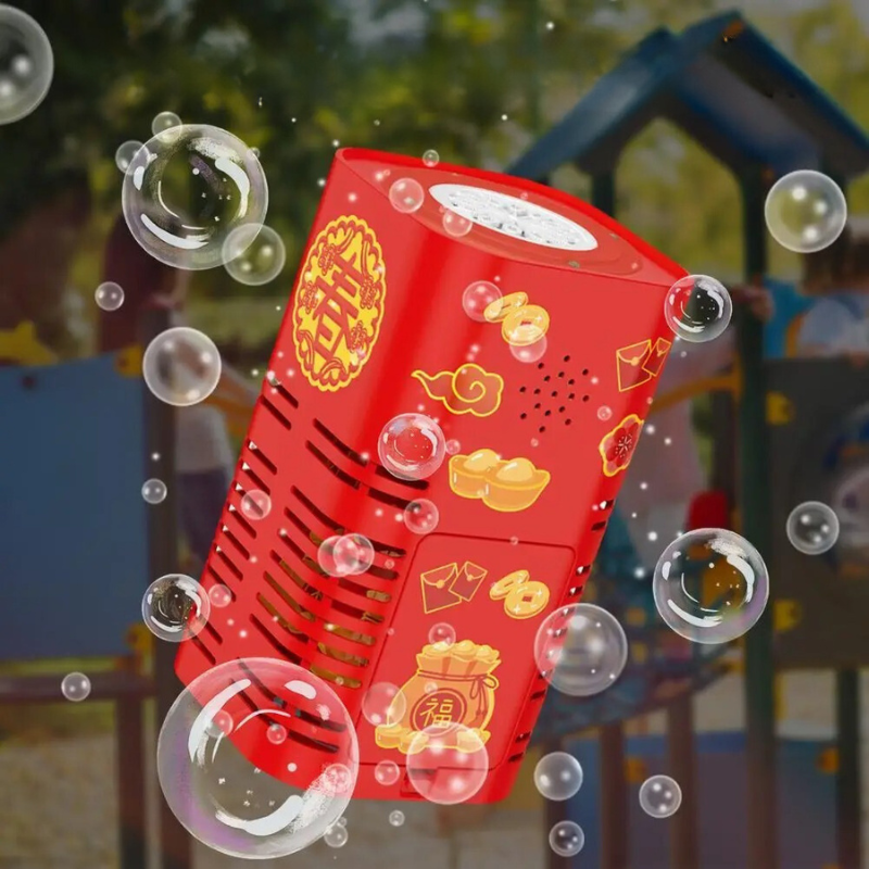 Gros plan sur la machine à bulles portable et légère