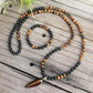 Bracelet en Œil de tigre avec perles de 8 mm