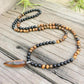 Mala en Œil de tigre avec 108 perles et bracelet assorti