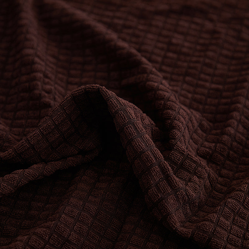 Vue rapprochée de la texture déperlante du tissu