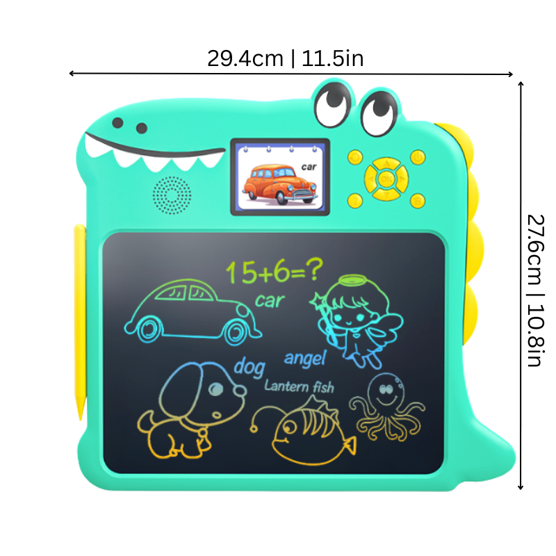 Enfant utilisant une tablette LCD pour dessiner