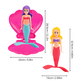 Jouet sirène en plastique ABS avec coquillage rose