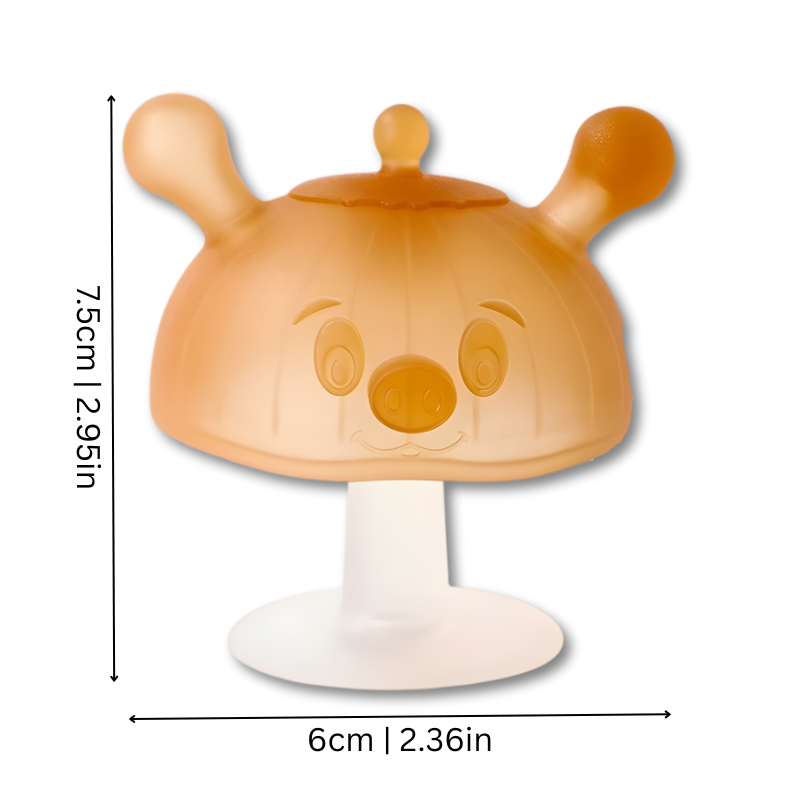 Sucette en silicone doux avec base à succion stable