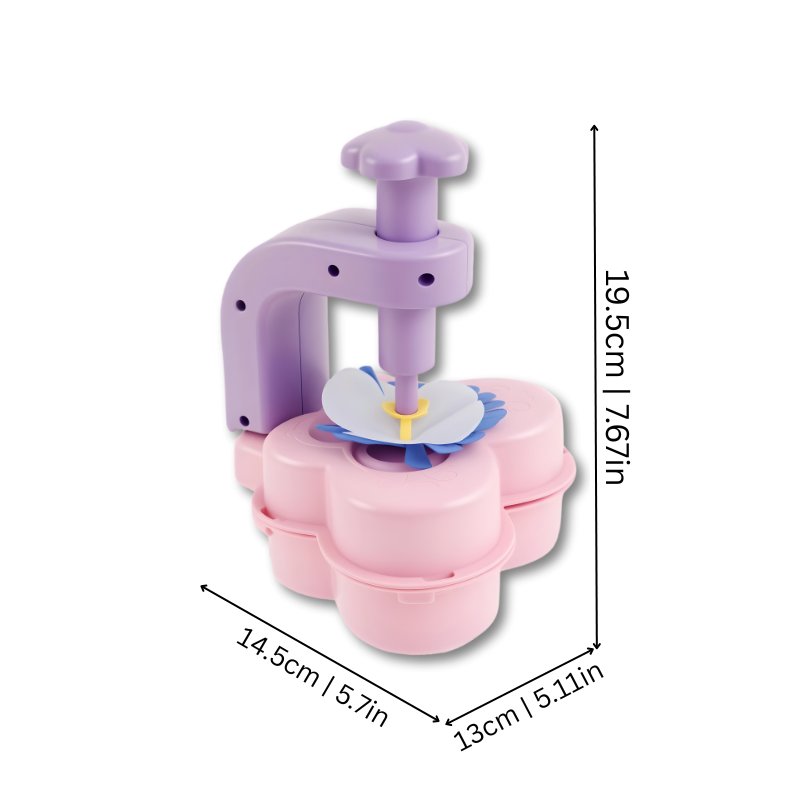 Ensemble de pièces colorées pour créer des fleurs en plastique