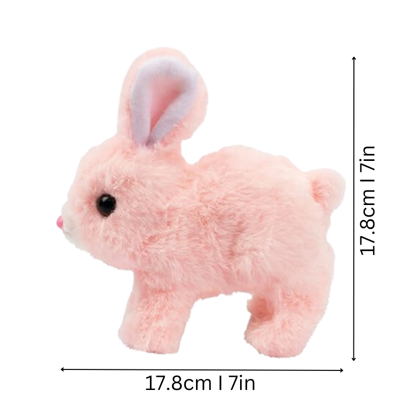 Lapin interactif avec oreilles lumineuses et pelage doux