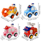 Ensemble de jouets à bouton poussoir avec véhicules colorés