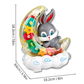 Jouet lapin lumineux avec oreilles LED colorées