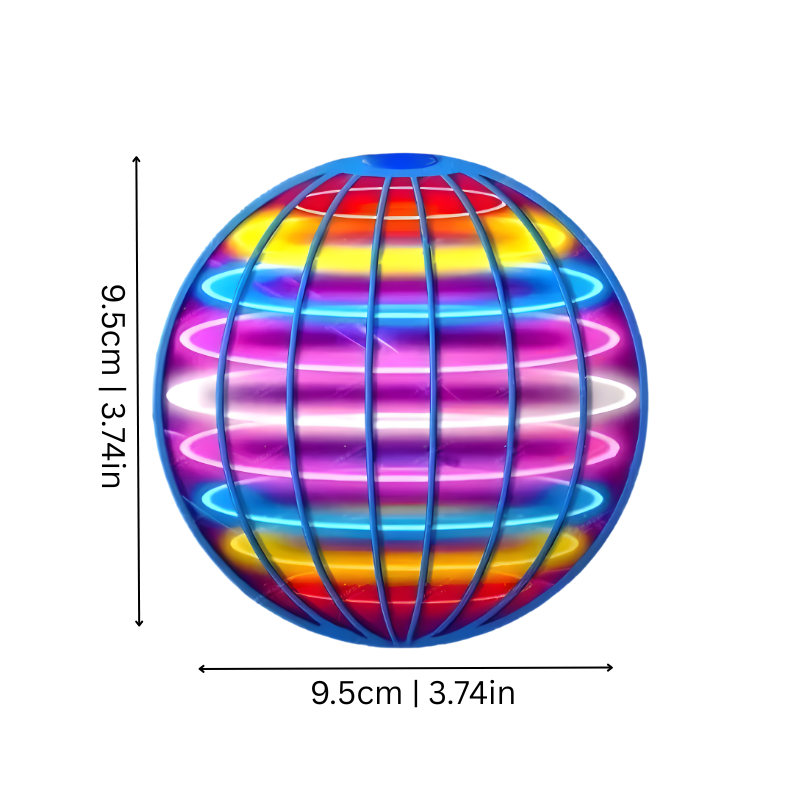 Boule LED anti-gravité flottant au-dessus d'une main