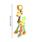 Anneau de dentition en peluche avec motifs girafe colorés