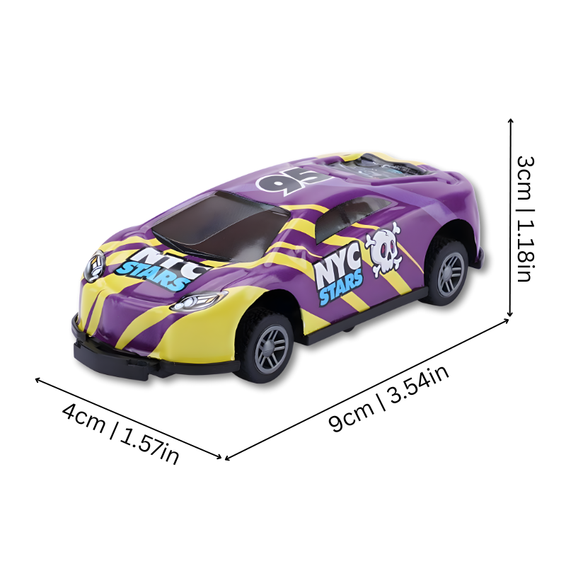 Voiture à friction en alliage sur surface plane