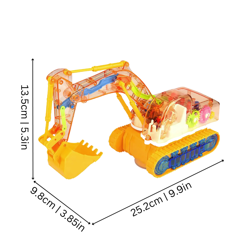 Excavateur interactif avec lumières et musique pour enfants