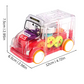 Bus transparent avec lumières multicolores et sons captivants