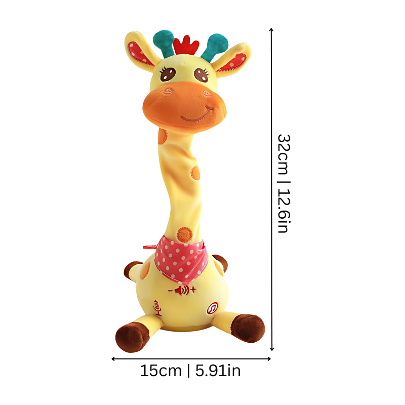 Jouet girafe dansante avec lumières et musique activée