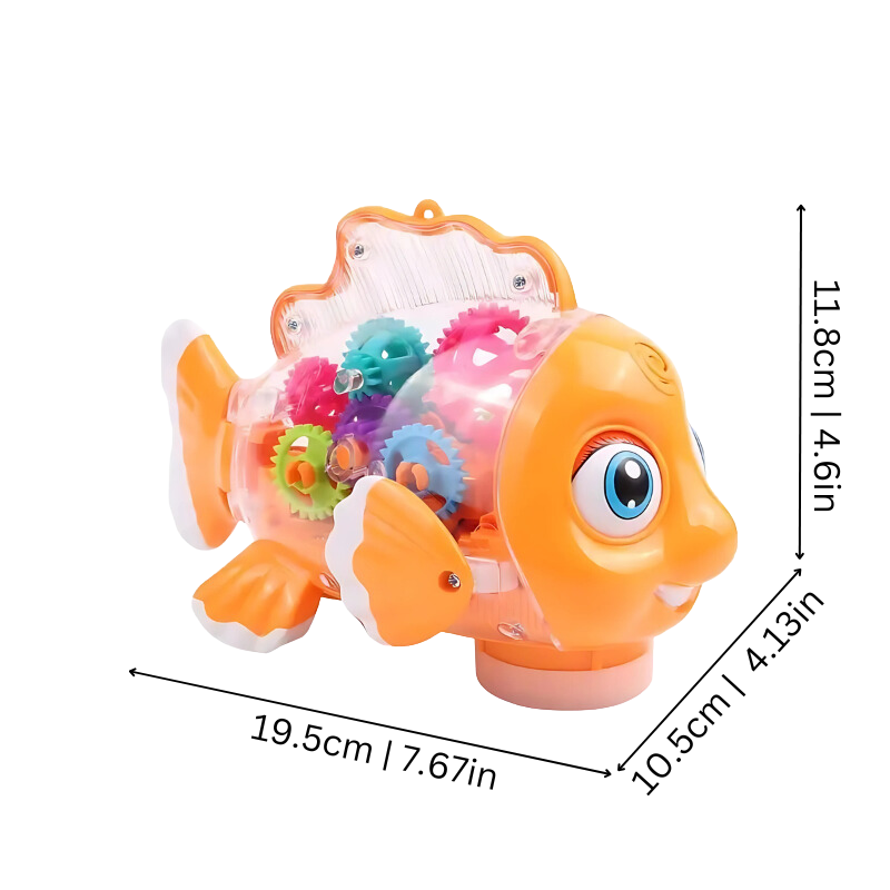 Jouet poisson musical avec lumières LED allumées