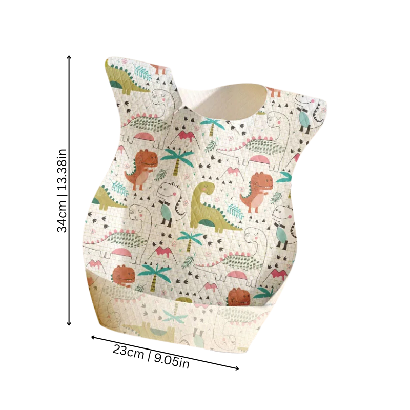 Dimensions des bavoirs jetables imperméables pour bébé