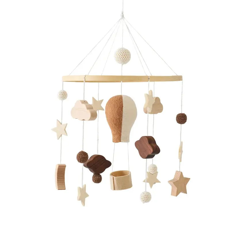 Mobile en Bois pour Bébé mobile bois pour berceau vue de face vue 14