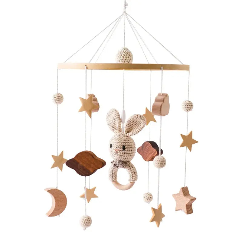 Mobile en Bois pour Bébé mobile bois pour berceau vue latérale