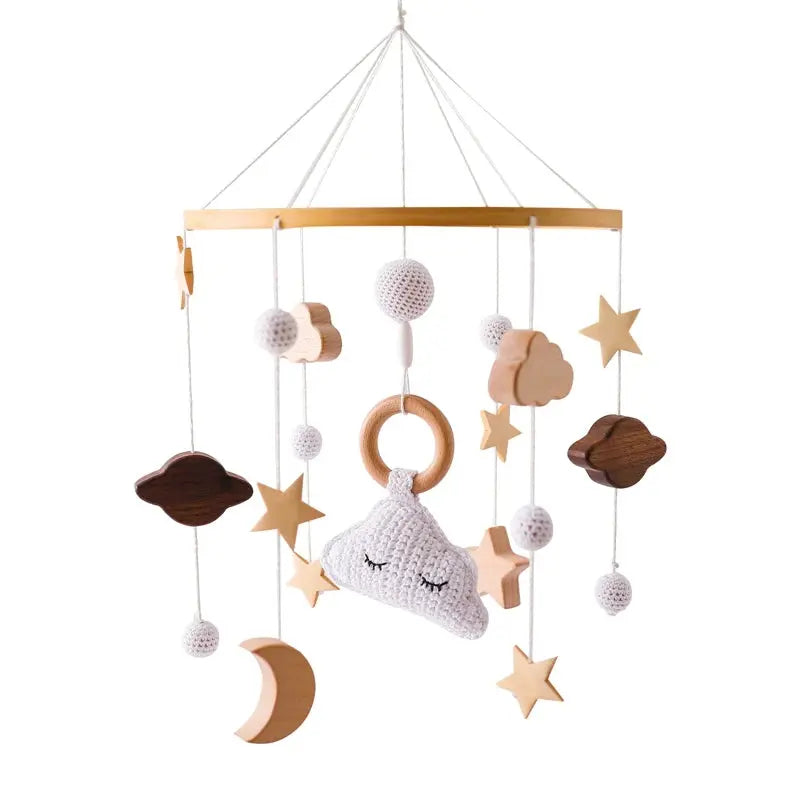 Mobile en Bois pour Bébé mobile bois pour berceau vue de face