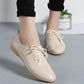 Mocassins derbies en cuir souple avec lacets ajustables