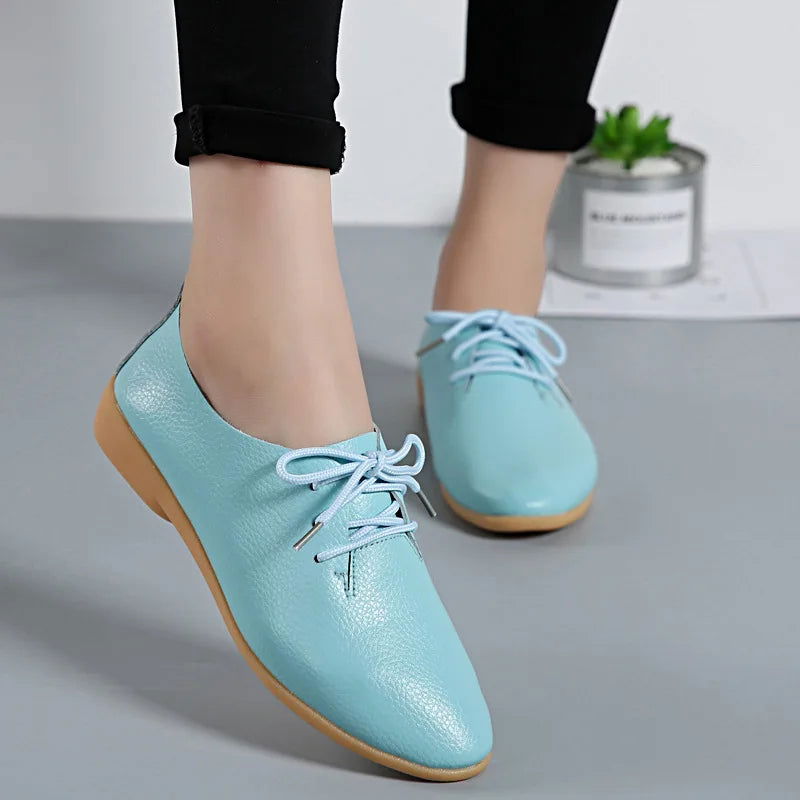 Mocassins derbies en cuir, parfaits pour un style polyvalent