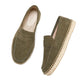 Mocassins espadrilles avec couture soignée sur le dessus
