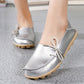 Mocassins Femme Cuir Nœud mocassins femme chic avec vue du matériau vue 9