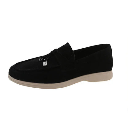 Mocassins en daim, design confortable et raffiné